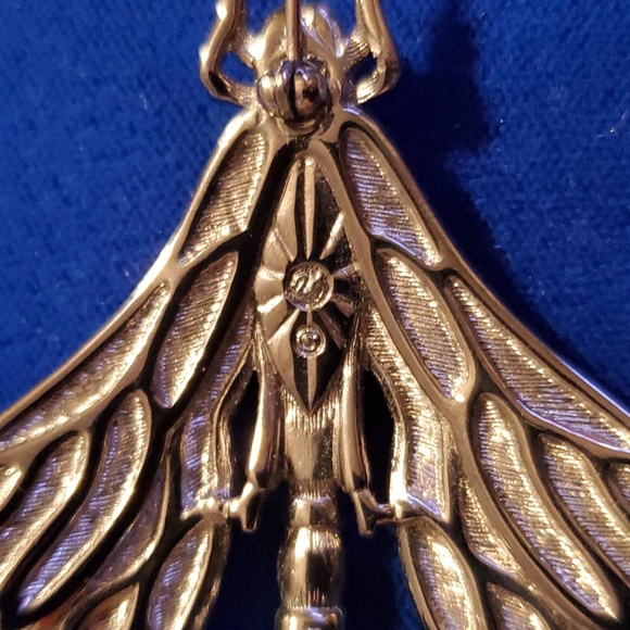 Rare Vintage Swarovski Crystal Art Deco Dragonfly Brooch Pin - Picture 8 of 8